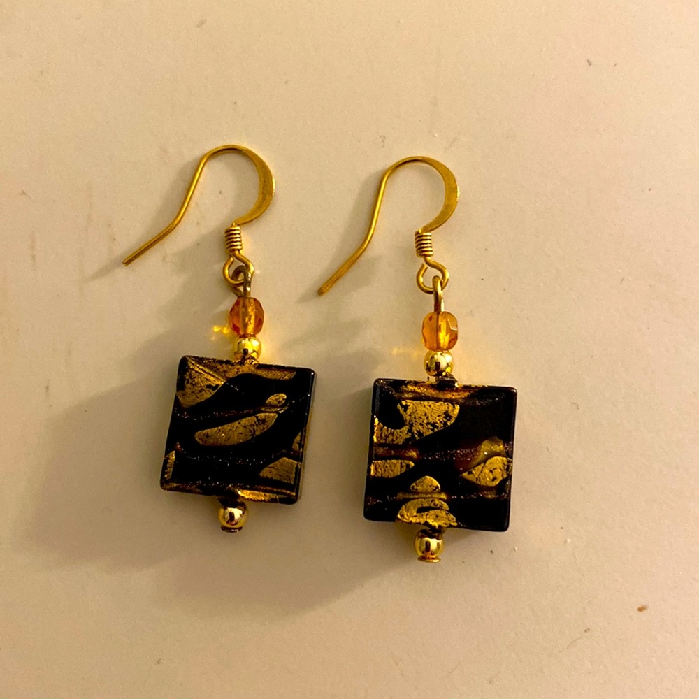 Murano Glass pierced Earrings